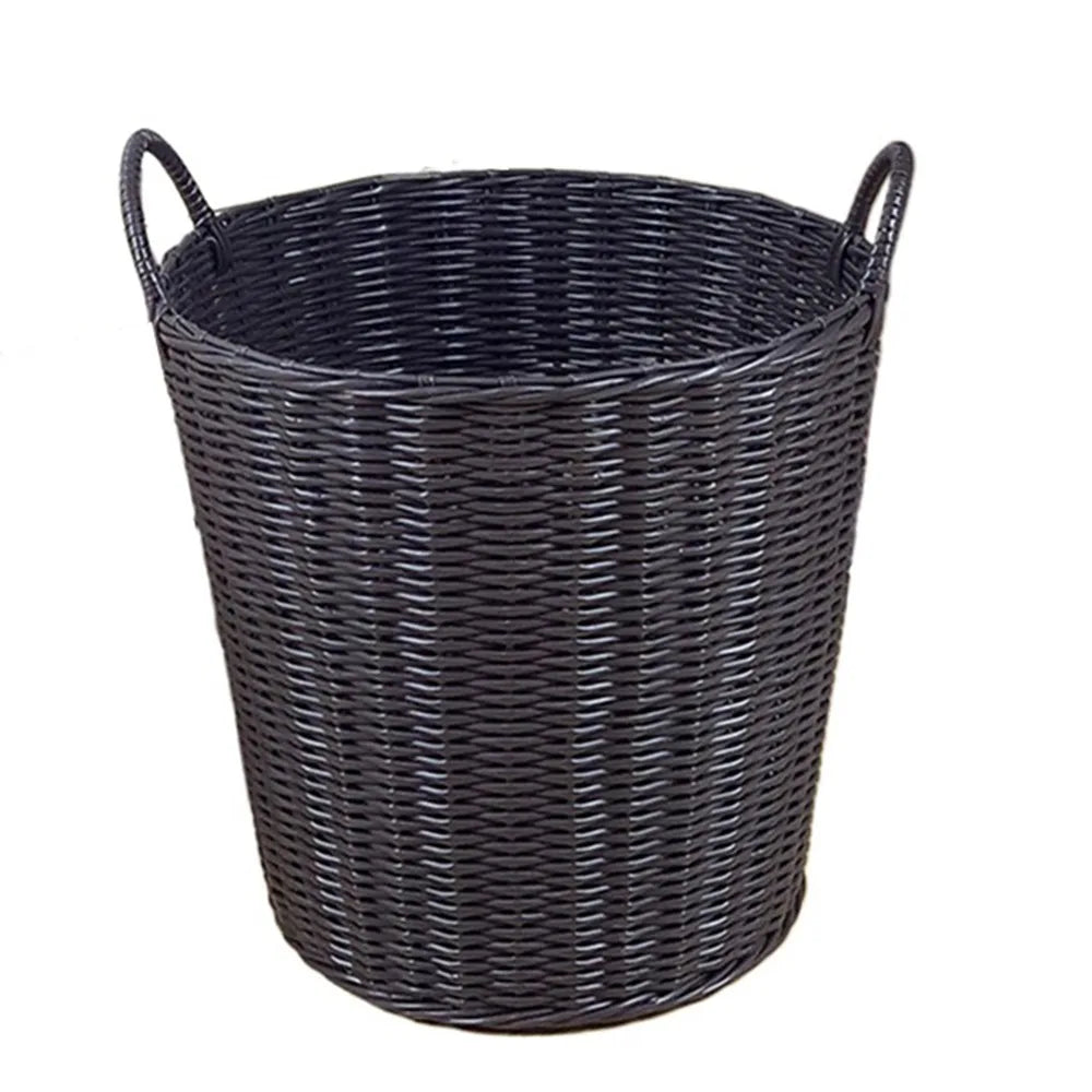 Collapsible Laundry Basket 22 x 24 x 18 cm, Small Washing Basket in Rattan Style – image 8