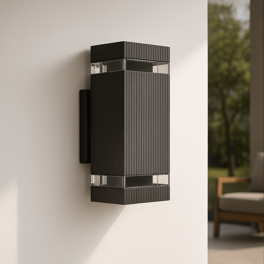 Outdoor Wall Lights Up and Down, Outdoor Lights IP65, Exterior Wall Light in Black, Garden Lights for Facade_02