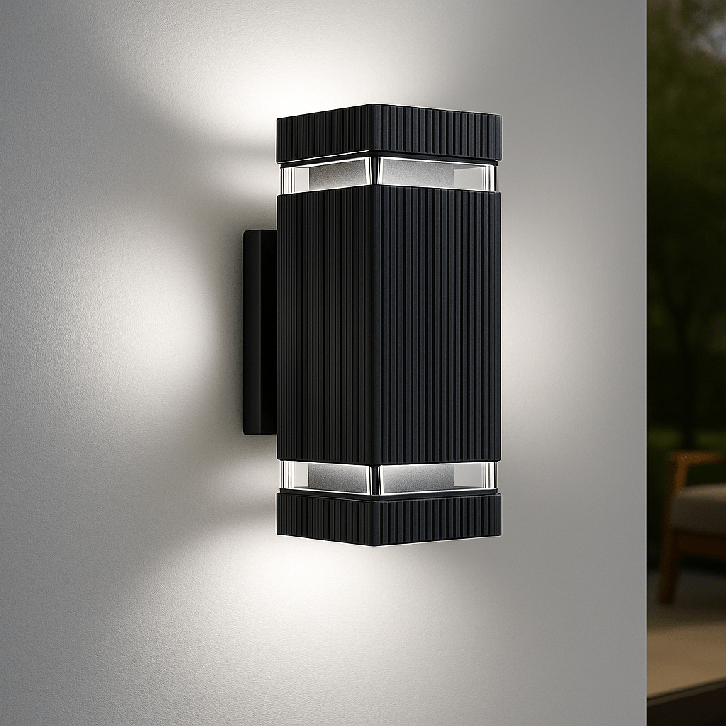 Outdoor Wall Lights Up and Down, Outdoor Lights IP65, Exterior Wall Light in Black, Garden Lights for Facade_08