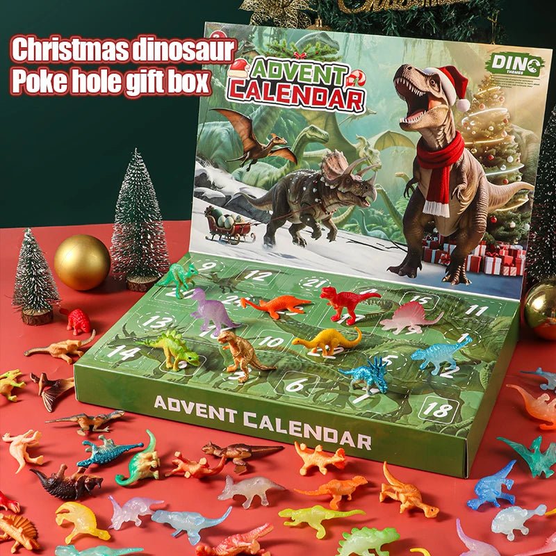 Kids Advent Calendar with 24 Dinosaur Toys, Christmas Countdown with Dinosaur Fossils, Dino Stocking Filler_05