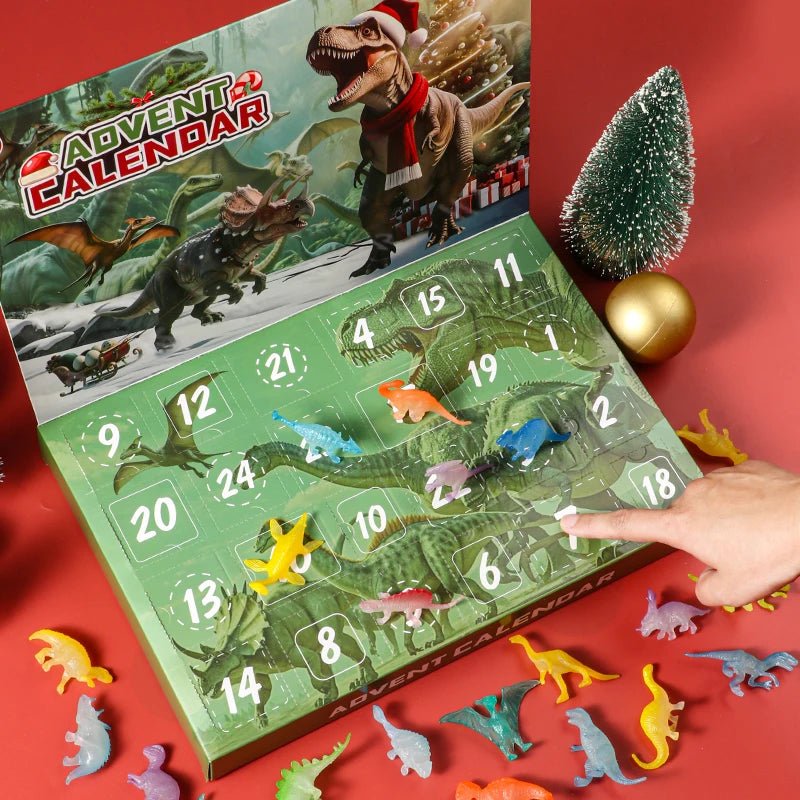 Kids Advent Calendar with 24 Dinosaur Toys, Christmas Countdown with Dinosaur Fossils, Dino Stocking Filler_07