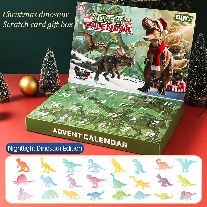 Kids Advent Calendar with 24 Dinosaur Toys, Christmas Countdown with Dinosaur Fossils, Dino Stocking Filler_08