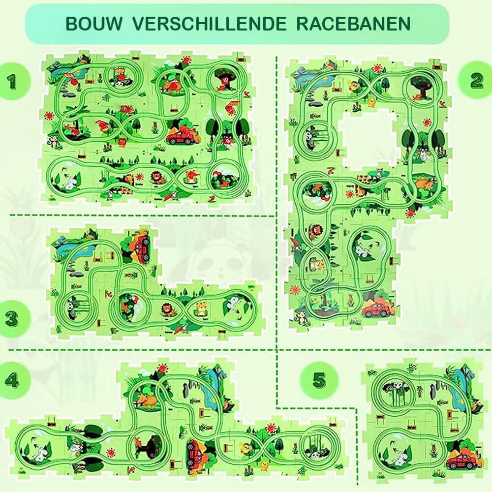Race Track Puzzle with Car, Toy Race Tracks for Kids, Battery Car Track Set with 12 Puzzle Pieces and Traffic Signs_04