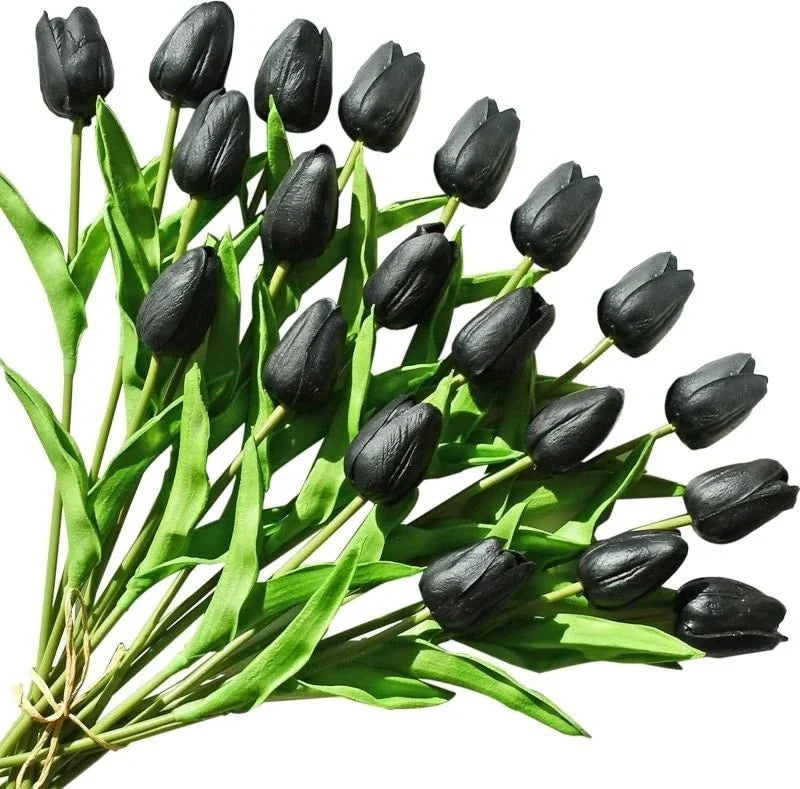 Real Touch Artificial Tulips, Faux Tulips Set of 10 or 30 – image 10