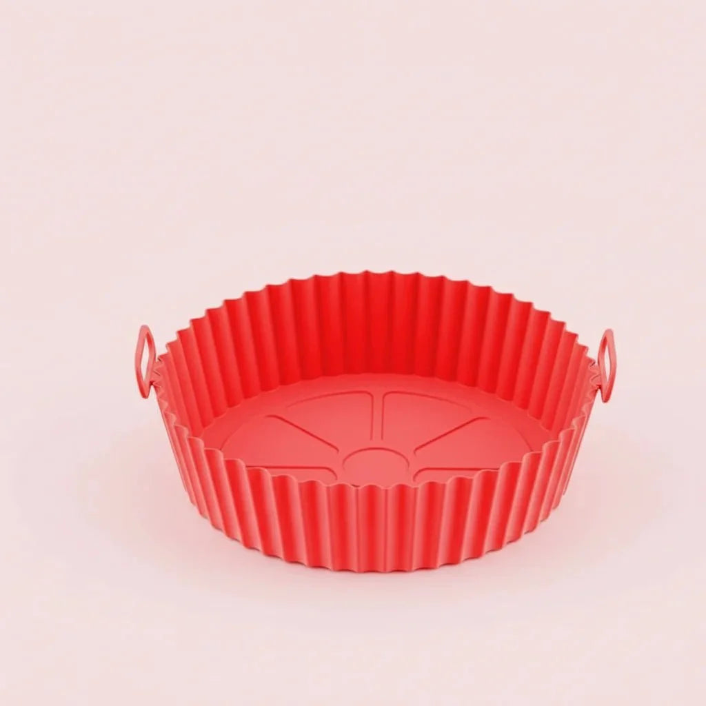 Silicone Air Fryer Liner with Handles, Reusable Air Fryer Insert with Raised Grid, Air Fryer Accessories for Oven_07