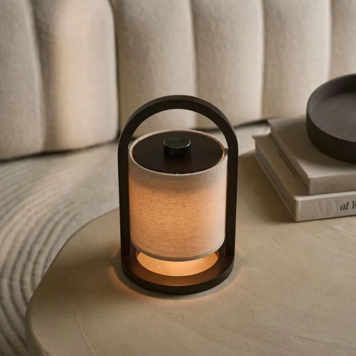 Rechargeable Table Lamps, Cordless Bedside Lamps, Wooden LED Lamp with Shade and 3 Colour Temperatures_02