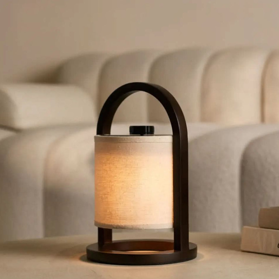 Rechargeable Table Lamps, Cordless Bedside Lamps, Wooden LED Lamp with Shade and 3 Colour Temperatures_00