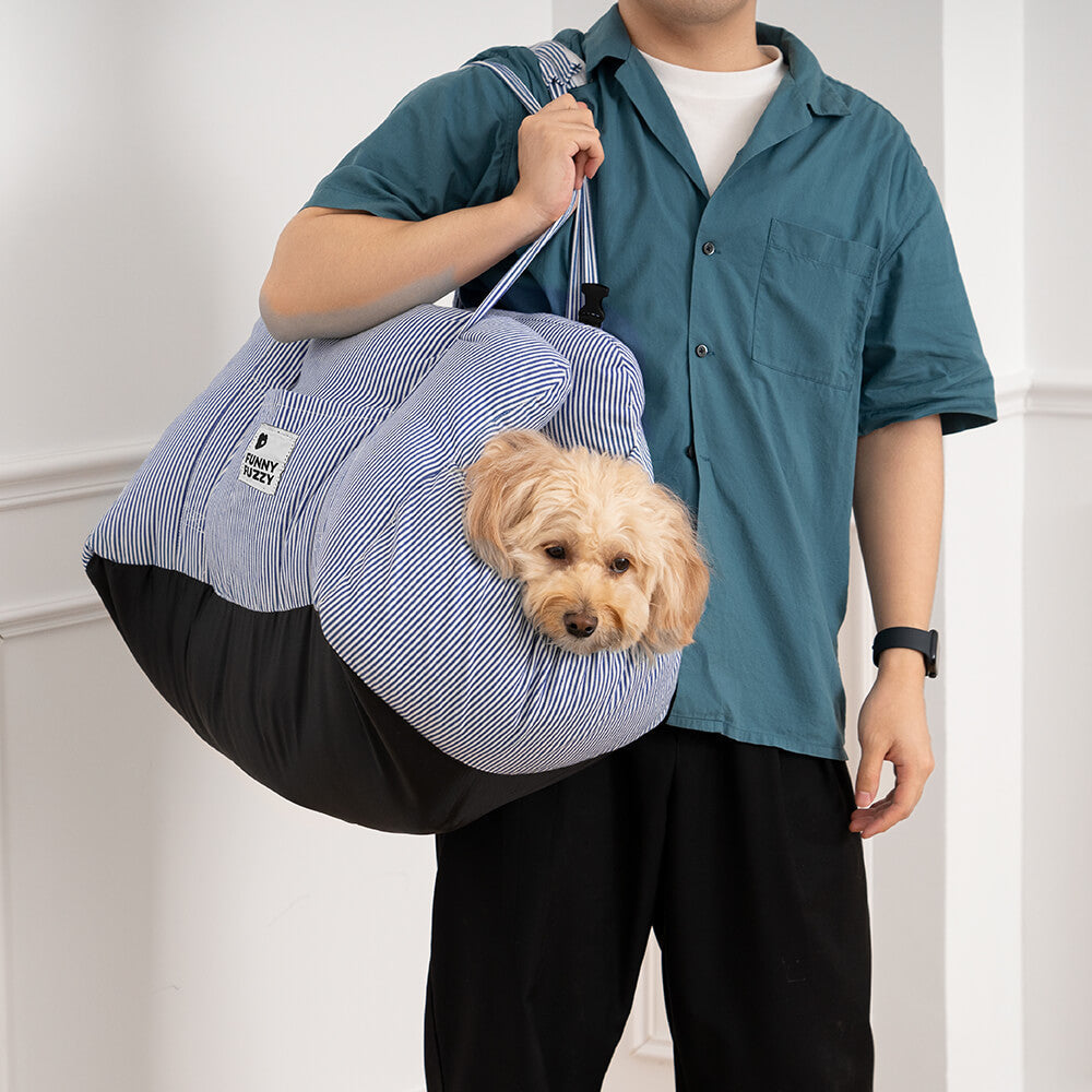 RoadTrip Collection | Dog Car Seat Bed with Adjustable Safety Straps | Cozy Design for Secure Travel 4
