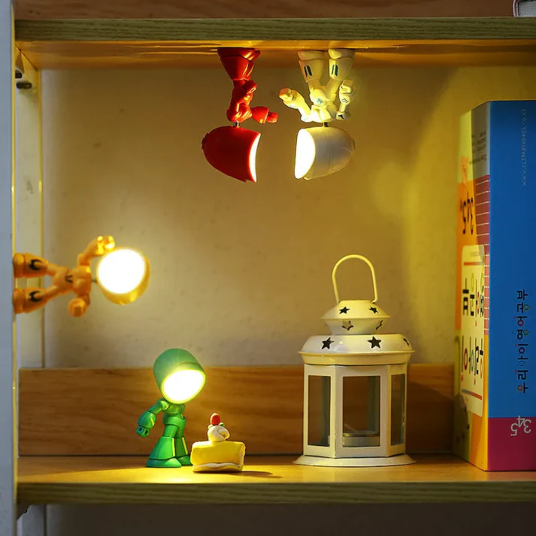 RoboGlow Desk Lamp | Battery Operated, Compact Nightstand Light 2