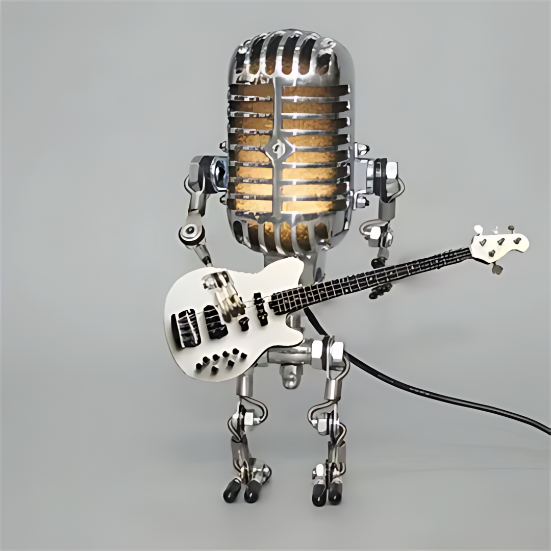 RoboLuxe | Modern Adjustable LED Robot Table Lamp for Home Decor