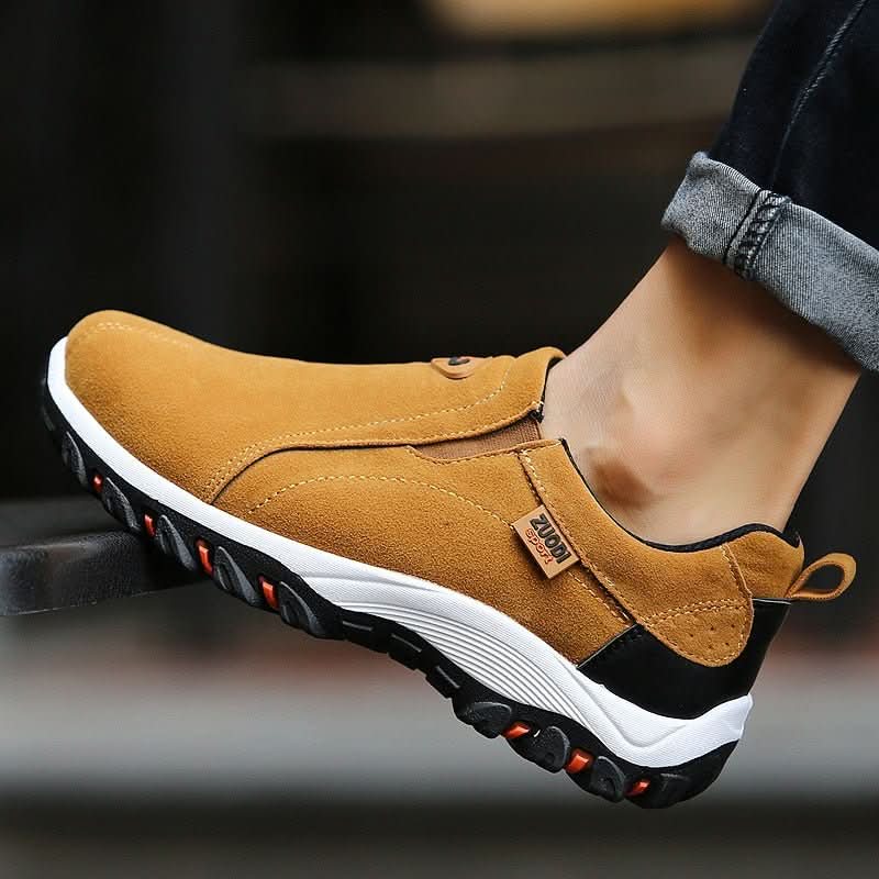 Mens Walking Shoes, Hiking Shoes with Anti Slip Rubber Sole, Slip On Mens Trainers for Outdoor and Holidays_02