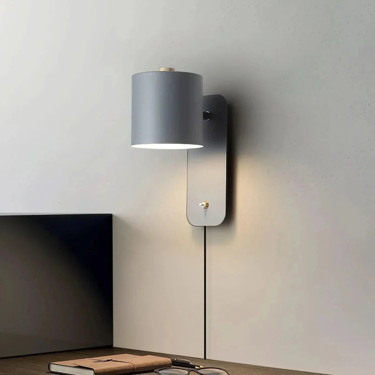 Living Room Wall Light, Modern Wall Lamp for Bedroom and Hallway, Hardwired Wall Sconce for Reading Nook_00