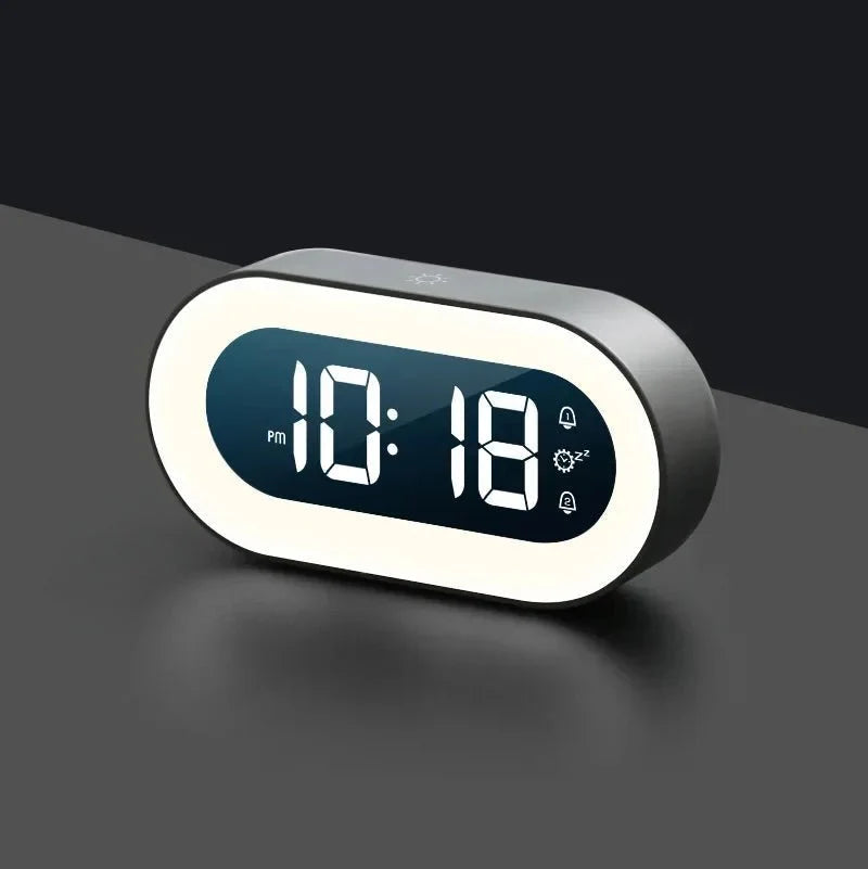 Digital Alarm Clock with Night Light, Dimmable Bedside Clock with Adjustable Brightness, Digital Clock for Bedroom_02