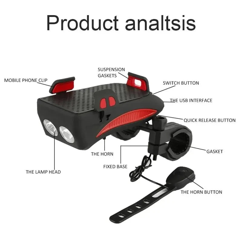Bike Light with Power Bank and Phone Holder – image 10