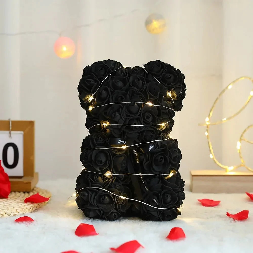 Artificial Eternal Rose Bear, Gifts for Her – image 9