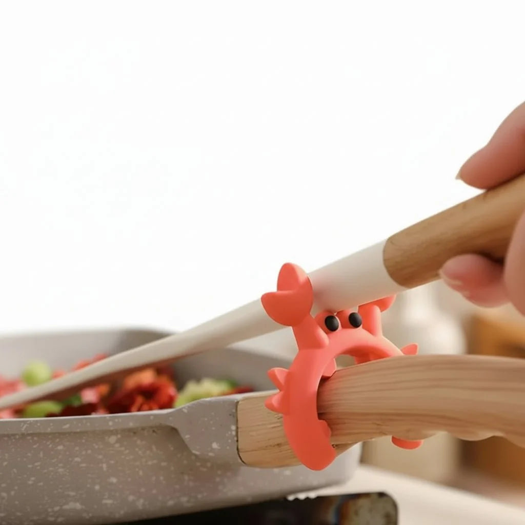 Spoon Rest with Pot Clip, Heat Resistant Spoon Holder for Cooking, Kitchen Gadgets, Kitchen Accessories_05