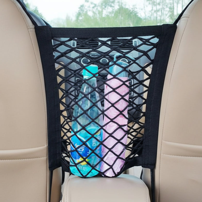Car Dog Guard, Car Safety Net with Storage Pocket, Dog Car Barrier for Back Seat and Headrests_05