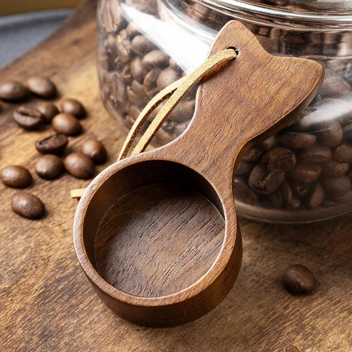 Wooden Measuring Spoon for Coffee, Coffee Scoop and Measuring Scoop for Tea and Spices, Coffee Accessories_00