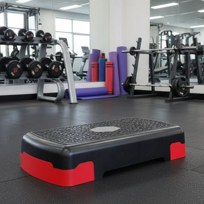 Adjustable Exercise Step, Aerobic Step Platform with Non Slip Base, Gym Step for Home Cardio and Squats