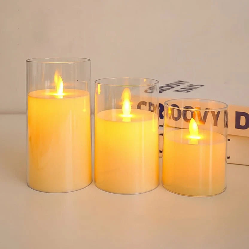 LED Candles Rechargeable, Battery Candles with Flickering Light, Flameless Candles for Home Decor and Bedroom Lighting_04