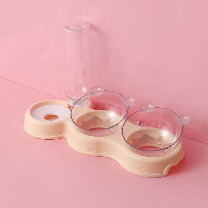 Cat Feeding Station 3 in 1 with Raised Dog Bowl, Cat Water Dispenser, Dog Food and Water Bowl, Raised Cat Bowls_11