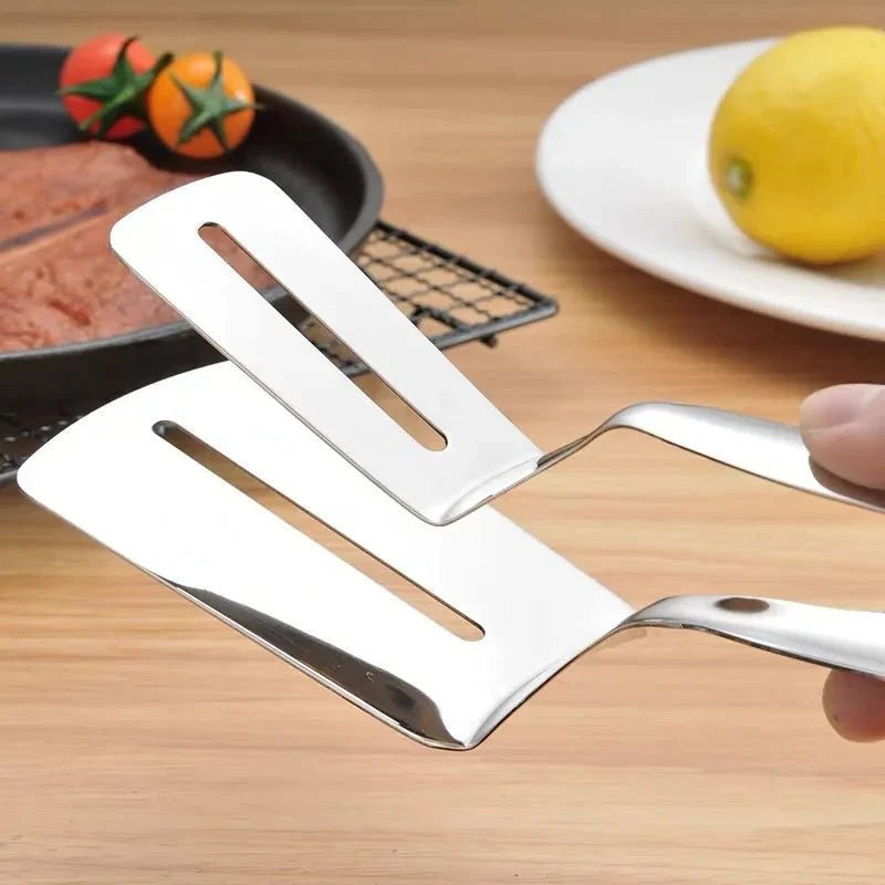 Barbecue Tongs with Spatula in Stainless Steel, Spatula Tongs for Cooking and Serving, BBQ Utensils, BBQ Accessories_06