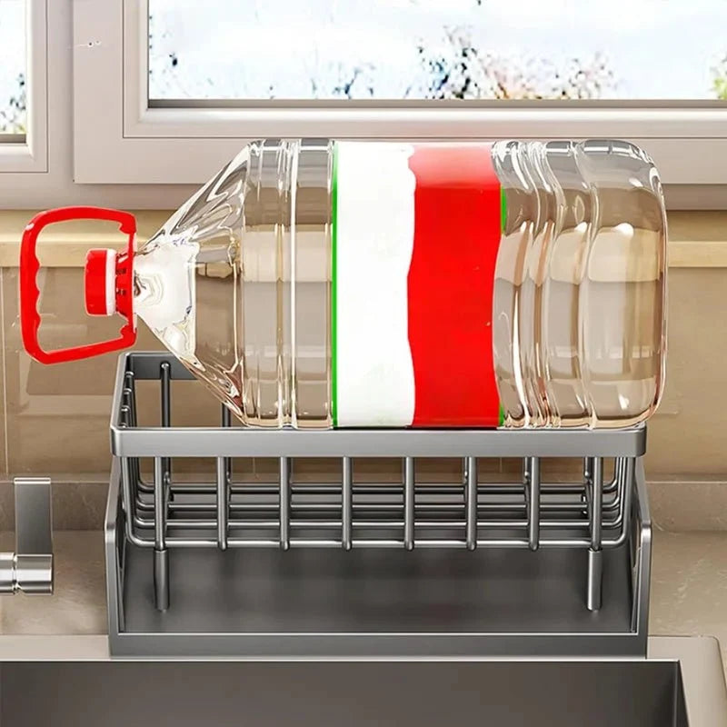 Kitchen Organiser for Sink with Drainage, Sink Caddy for Sponges and Brushes, Cleaning Caddy and Kitchen Storage Tidy_03