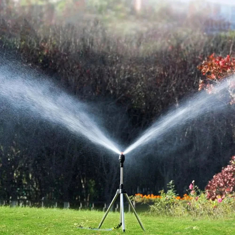 Garden Sprinkler System, Rotating Lawn Sprinkler with Adjustable Range