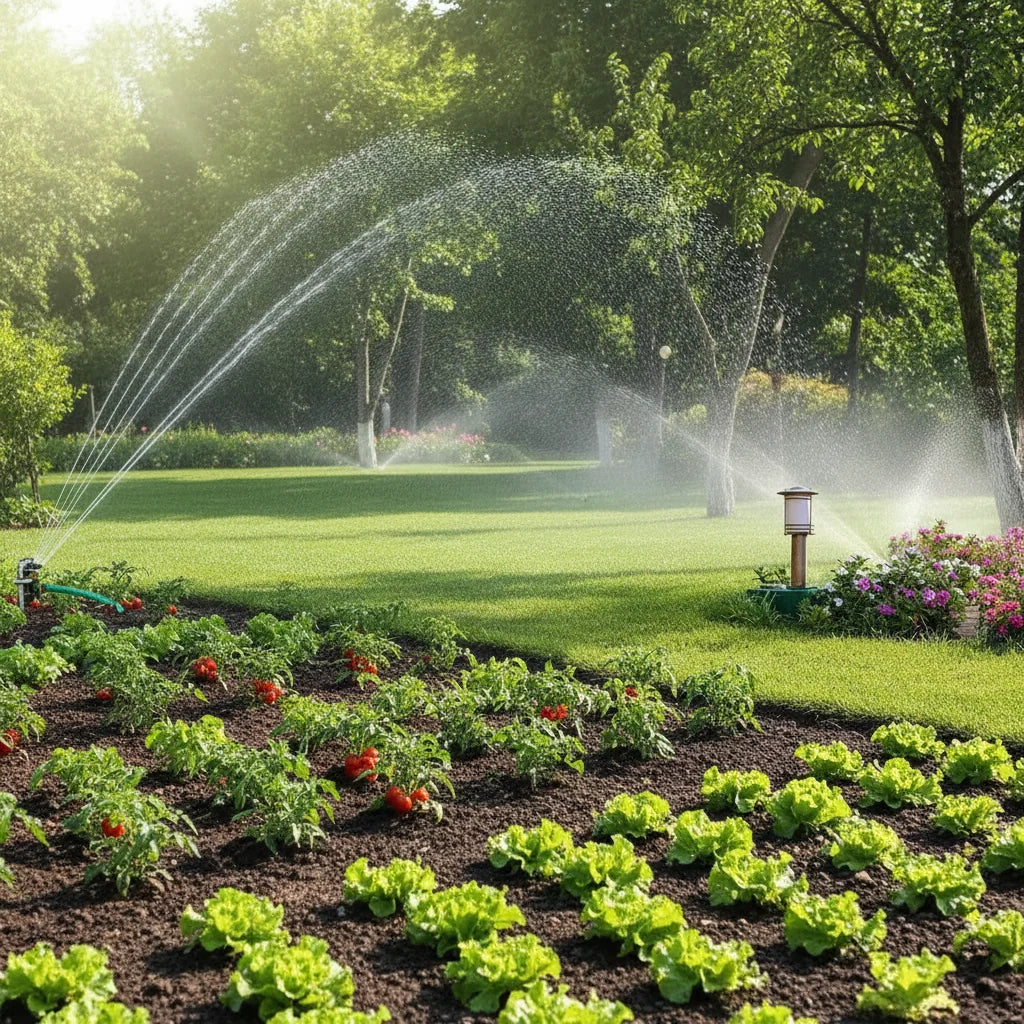 Garden Sprinkler 360 Degree Rotating, Metal Lawn Sprinklers for Large Lawns, Watering Sprinkler for Grass_08
