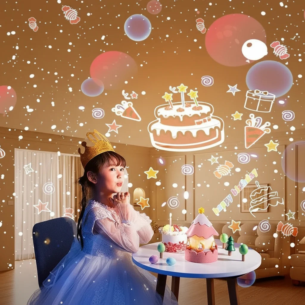 Galaxy Projector, Star Projector Night Light with Music, Childrens Night Light, Night Light Projector with 12 Themes_04