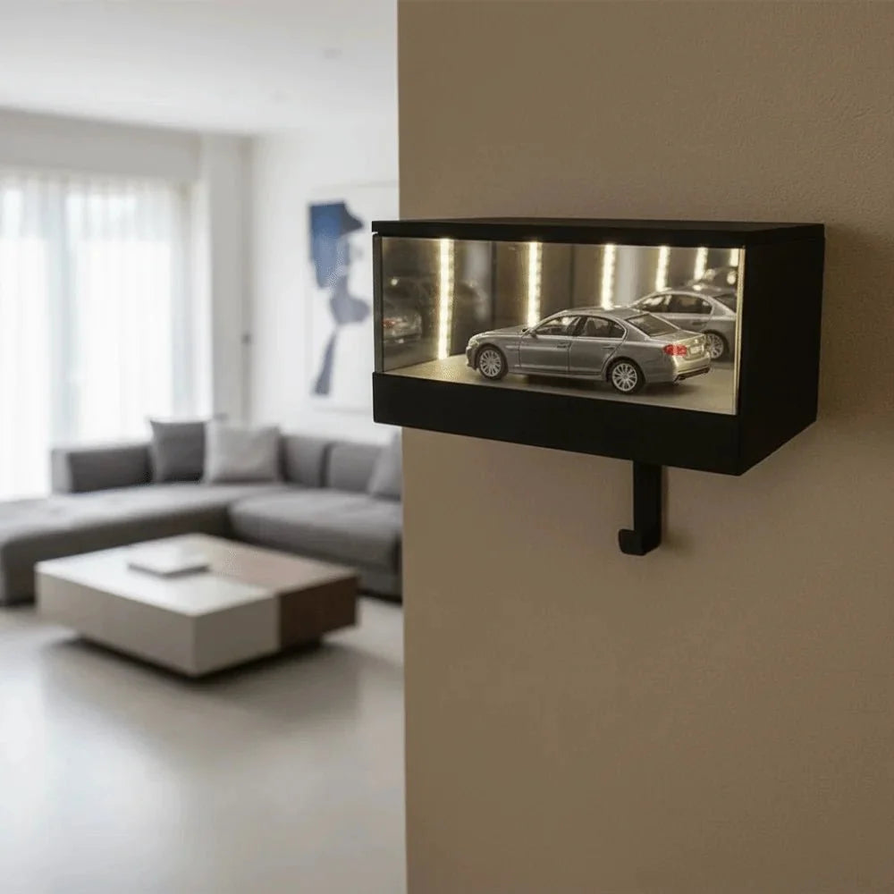 Car Key Holder for Wall with LED Light, Wall Mounted Key Hanger for Car Keys