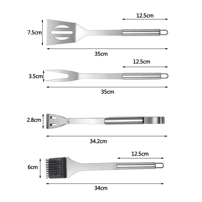 Stainless Steel BBQ Tools, Barbecue Tool Set with Carry Bag, BBQ Accessories, BBQ Utensils Set 3 to 20 Piece_13