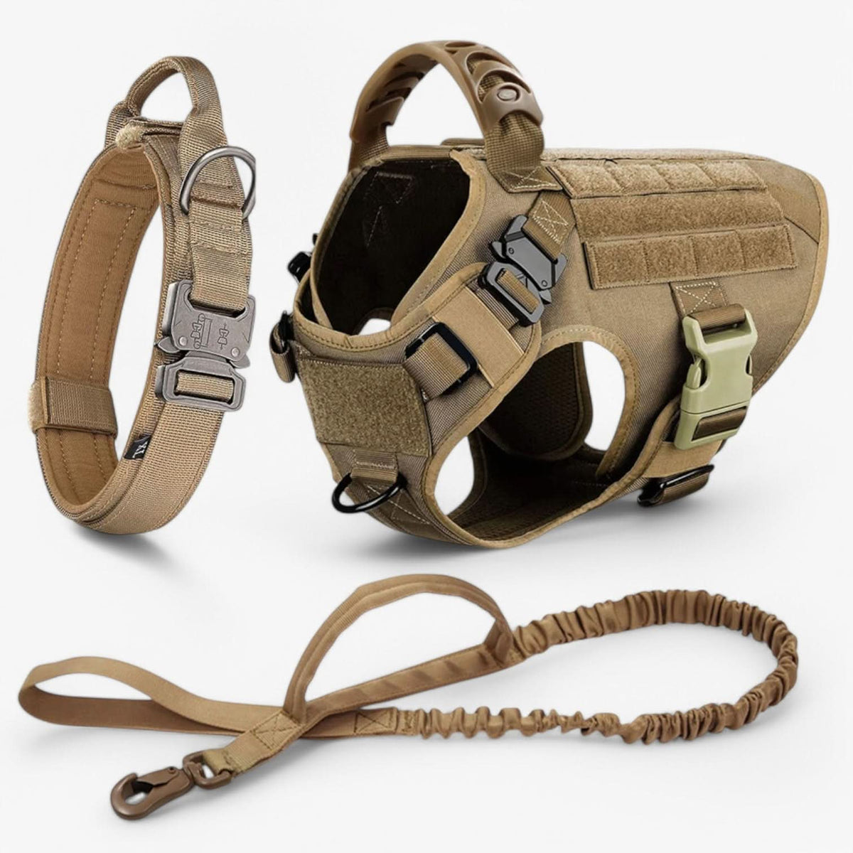 Tactical Dog Harness with Handle, Escape Proof Dog Harness for Small and Large Dogs, Padded Reflective Dog Vest_07