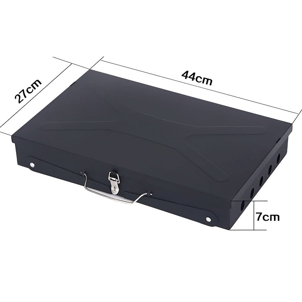Portable BBQ for Camping and Garden, Folding Camping Barbecue in Powder Coated Steel, Small BBQ for Balcony_09