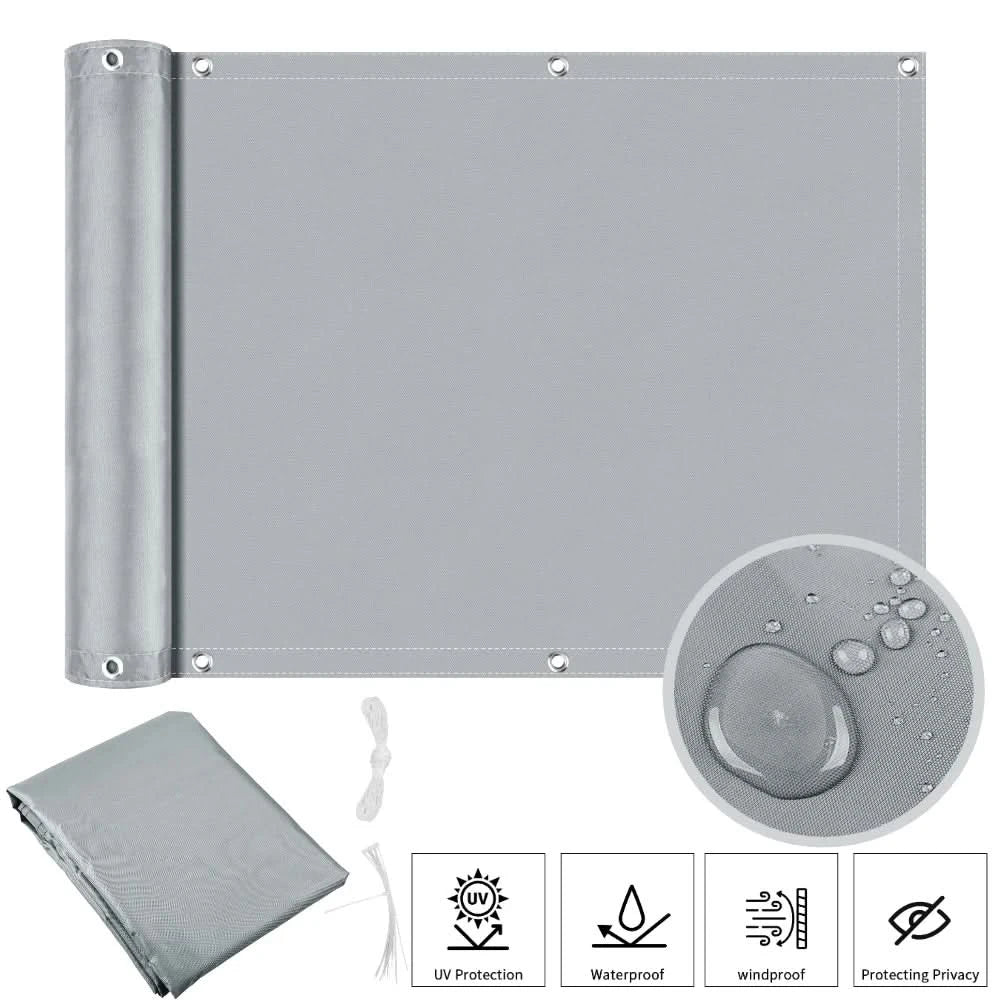 Garden Screening Privacy Screen, Balcony Privacy Screen with Eyelets, Fence Screening, Wind Break with UV Protection_06