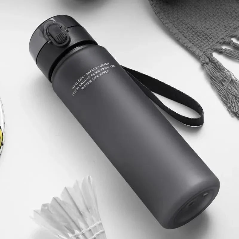 Water Bottle, Leak Proof Sports Water Bottle with Carry Loop, BPA Free Plastic Drinks Bottle 400 ml and 560 ml for Gym