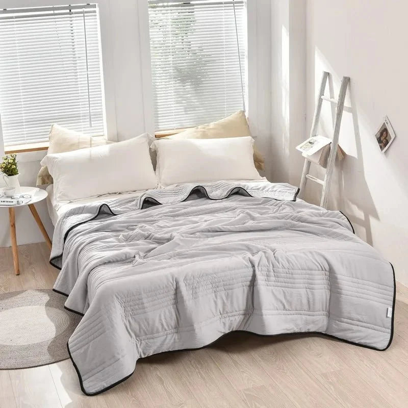 Cooling Blankets, Cool Blanket for Hot Nights, Lightweight Summer Blanket for Bed, Breathable Cooling Bedding_09