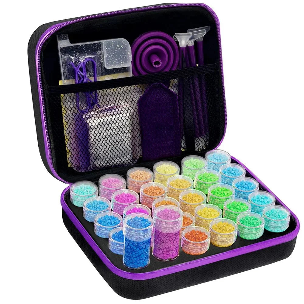 Complete Diamond Painting Tool Set, Diamond Art Pens with Wax and Tweezers – image 10