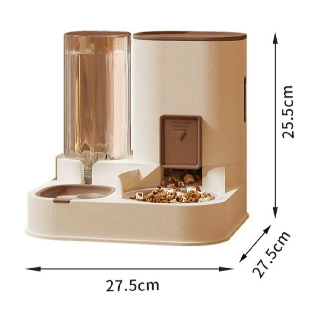 Cat Food Dispenser 2 in 1 with Water Dispenser, Automatic Cat Feeder in Ceramic, Automatic Pet Feeder for Cats and Dogs_06