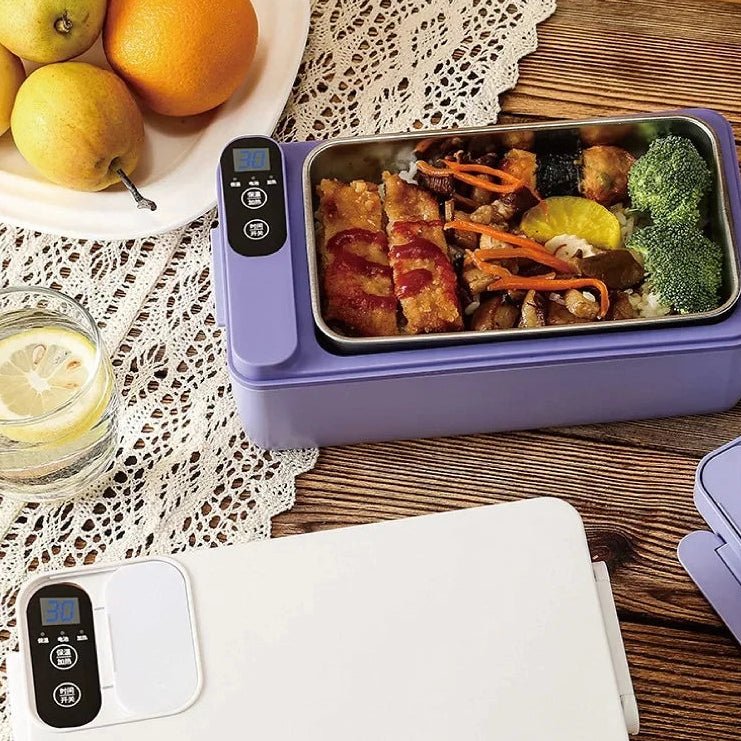 Heated Lunch Boxes, Rechargeable Electric Lunchbox, Portable Food Warmer, Leak Proof Heating Lunch Box for Work_05