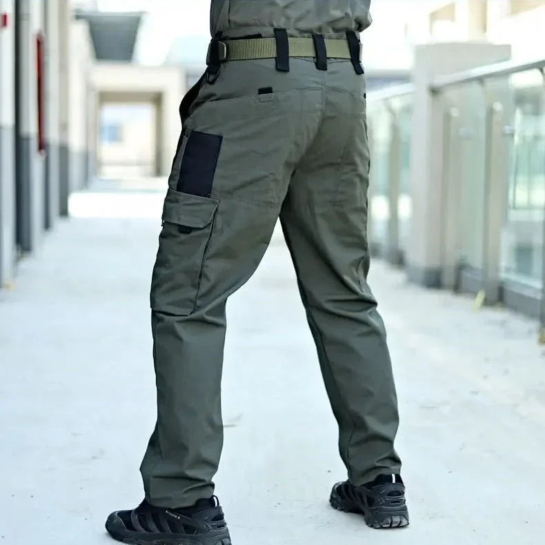 Water Resistant Trousers, Tactical Camo Cargo Pants with Pockets, Camouflage Cargo Trousers for Outdoor_01
