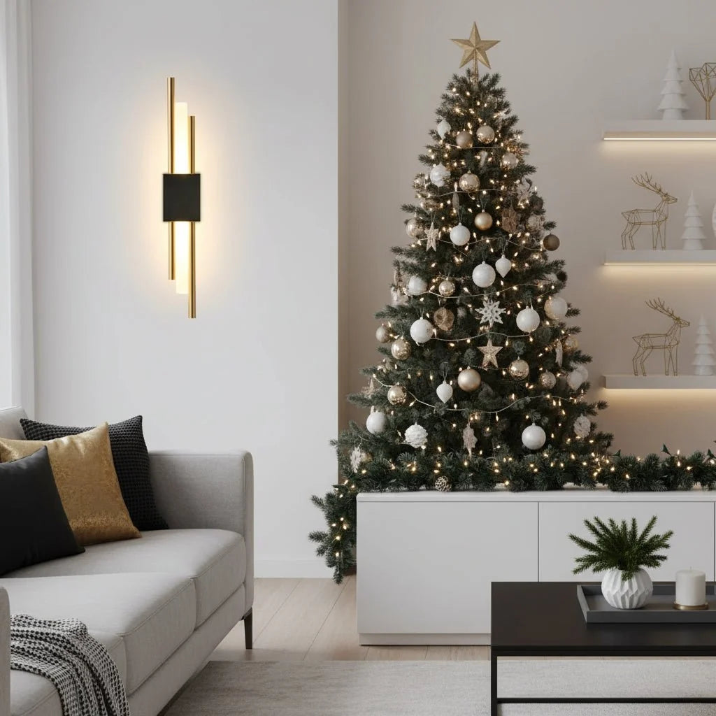 Wall Lights for Living Room, Modern LED Wall Light Dimmable, Wall Lamp in Black or Gold with 3 Colour Temperatures_06