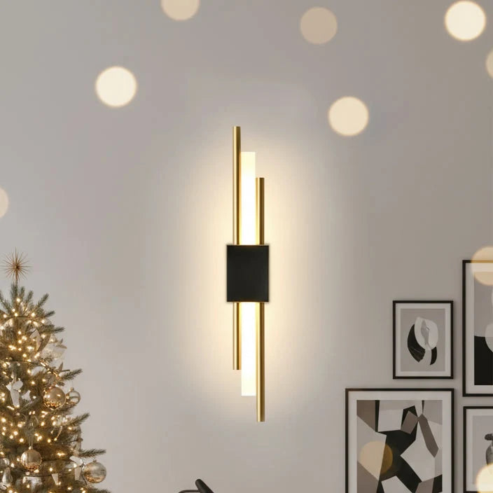 Wall Lights for Living Room, Modern LED Wall Light Dimmable, Wall Lamp in Black or Gold with 3 Colour Temperatures_05