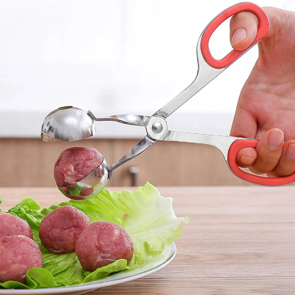 Meatball Maker Set of 2, Stainless Steel Rice Ball Maker for Egg Balls