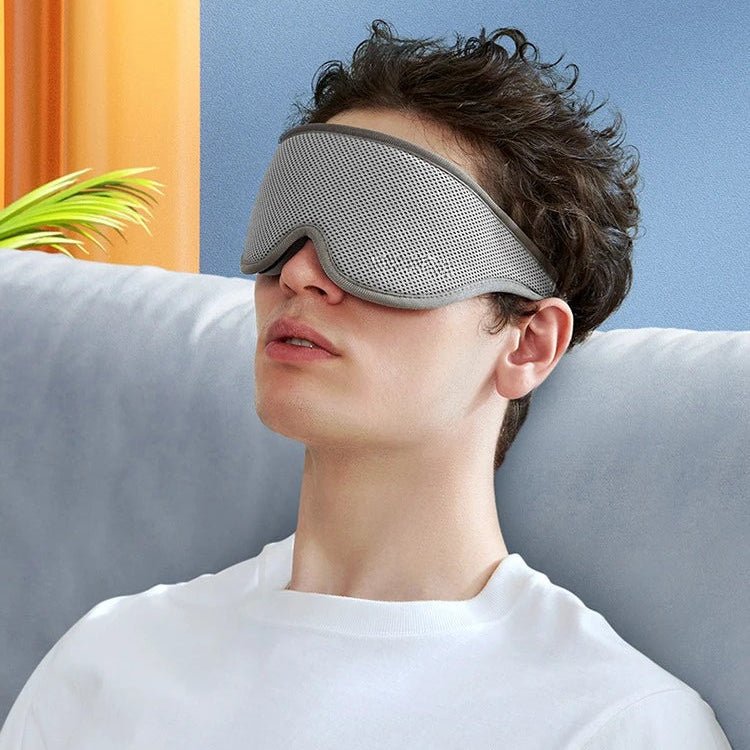 Eye Mask for Sleeping, 3D Contoured Sleep Mask with Adjustable Eye Cups, Padded Sleeping Mask, Sleep Aid for Travel_00