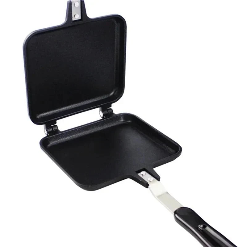 Double Sided Non Stick Frying Pan, Hob Toastie Maker, Sandwich Toaster, Panini Press, Camping Pan for Toast and Eggs_05