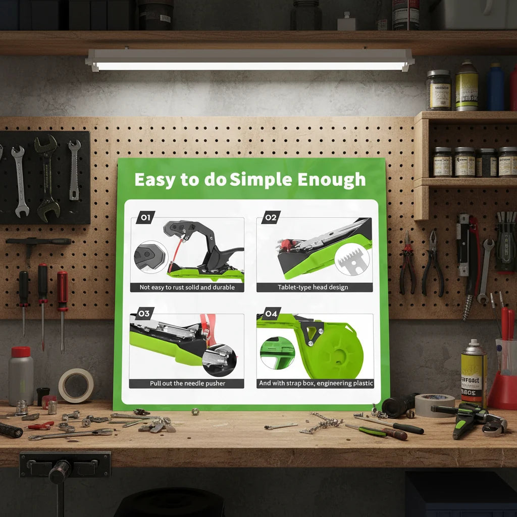 Plant Tying Tool with Tape and Staples, Plant Tying Machine for Tomatoes and Vines, Plant Ties Gun for Climbing Plants_03