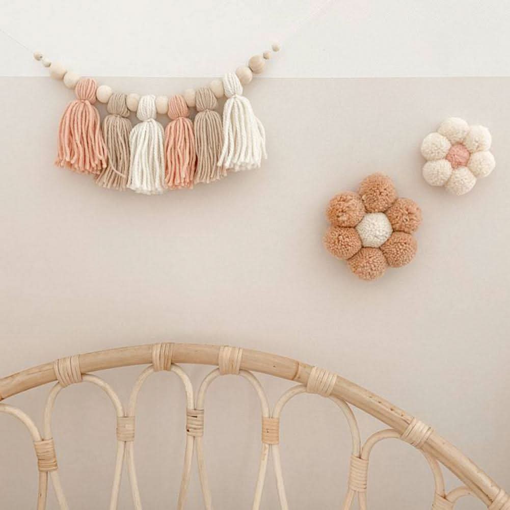 Fairy Lights with Wooden Beads, Bedroom Fairy Lights for Nursery Decoration, String Lights for Ambient Lighting
