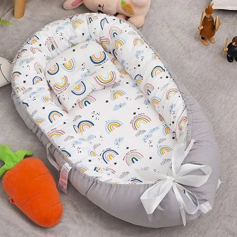 Travel Cot, Foldable Baby Cot for Home and On the Go, Portable Baby Crib, Lightweight Baby Bed_07