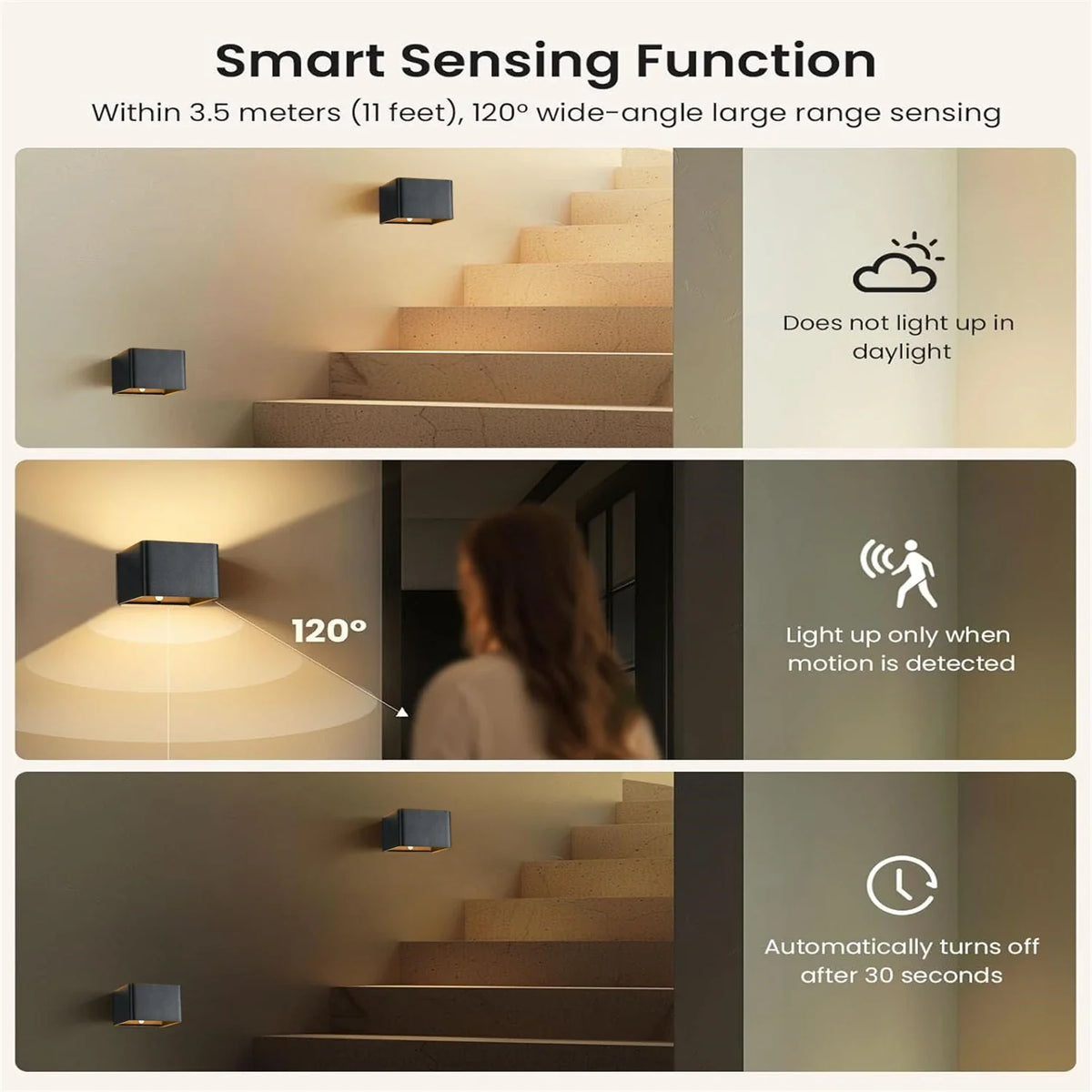 Rechargeable Wall Lights with Motion Sensor, Motion Activated Light – image 6